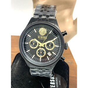 Versus by Versace Men's Watch VSP971221 Chronograph Quartz Black Steel 45mm